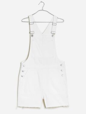 MOVING SALE | New Madewell Denim Oversized Carpenter White Shortalls, Size XXL